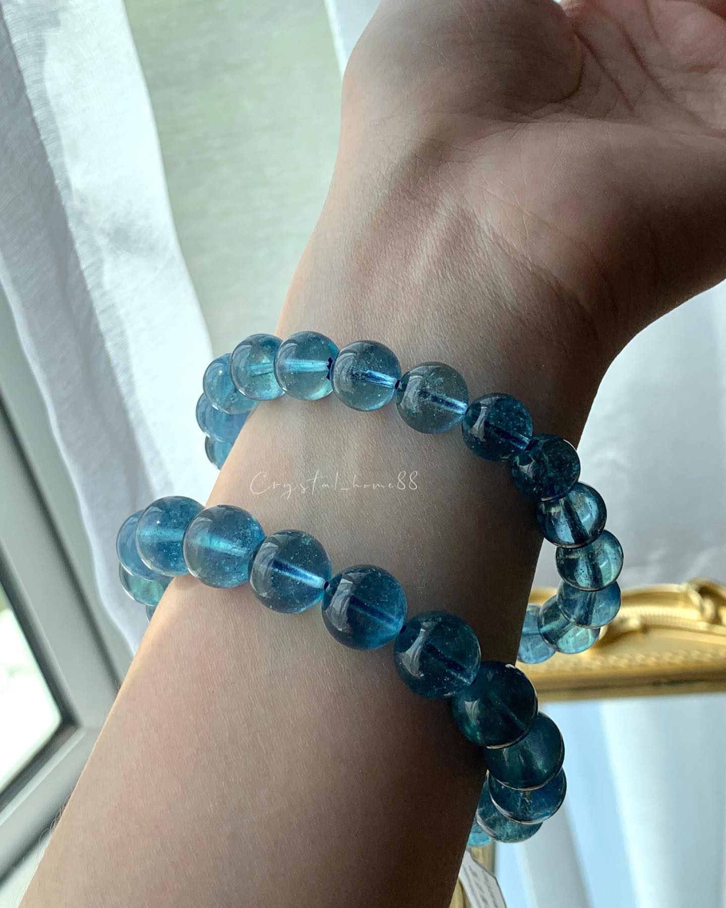 收藏级 · 碎冰魔鬼蓝海蓝宝 Aquamarine