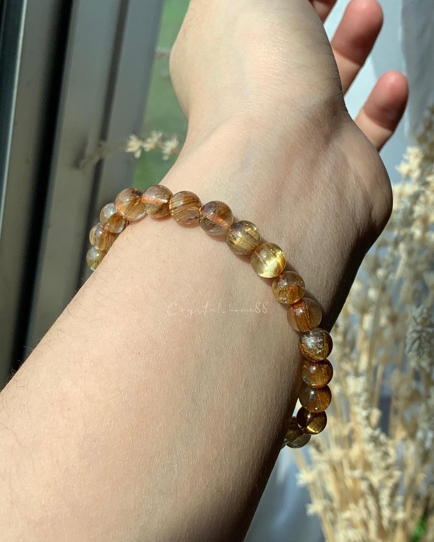 钛晶 Golden Rutilated Quartz(T05)