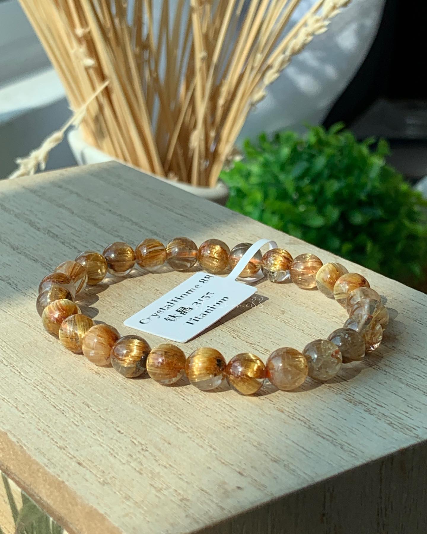 钛晶 Golden Rutilated Quartz(T05)