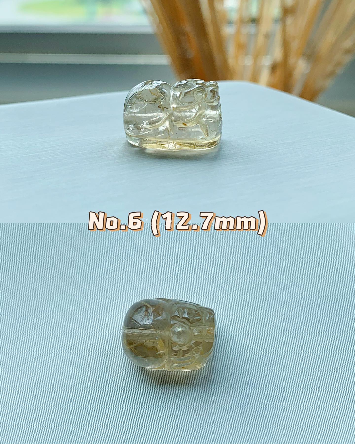 金发晶貔貅 Gold Rutilated Quartz