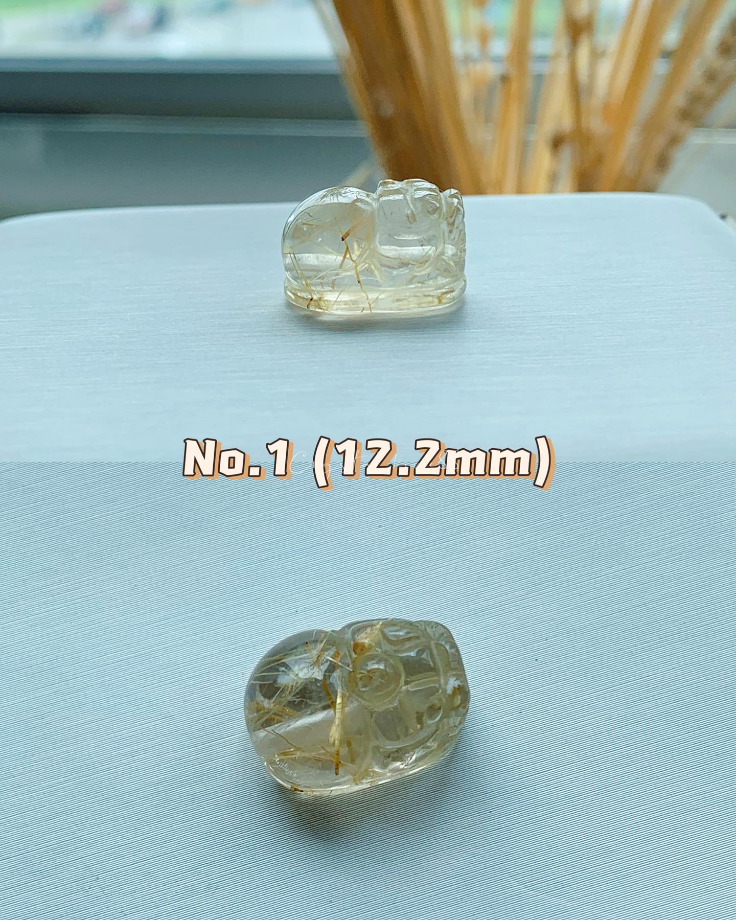金发晶貔貅 Gold Rutilated Quartz