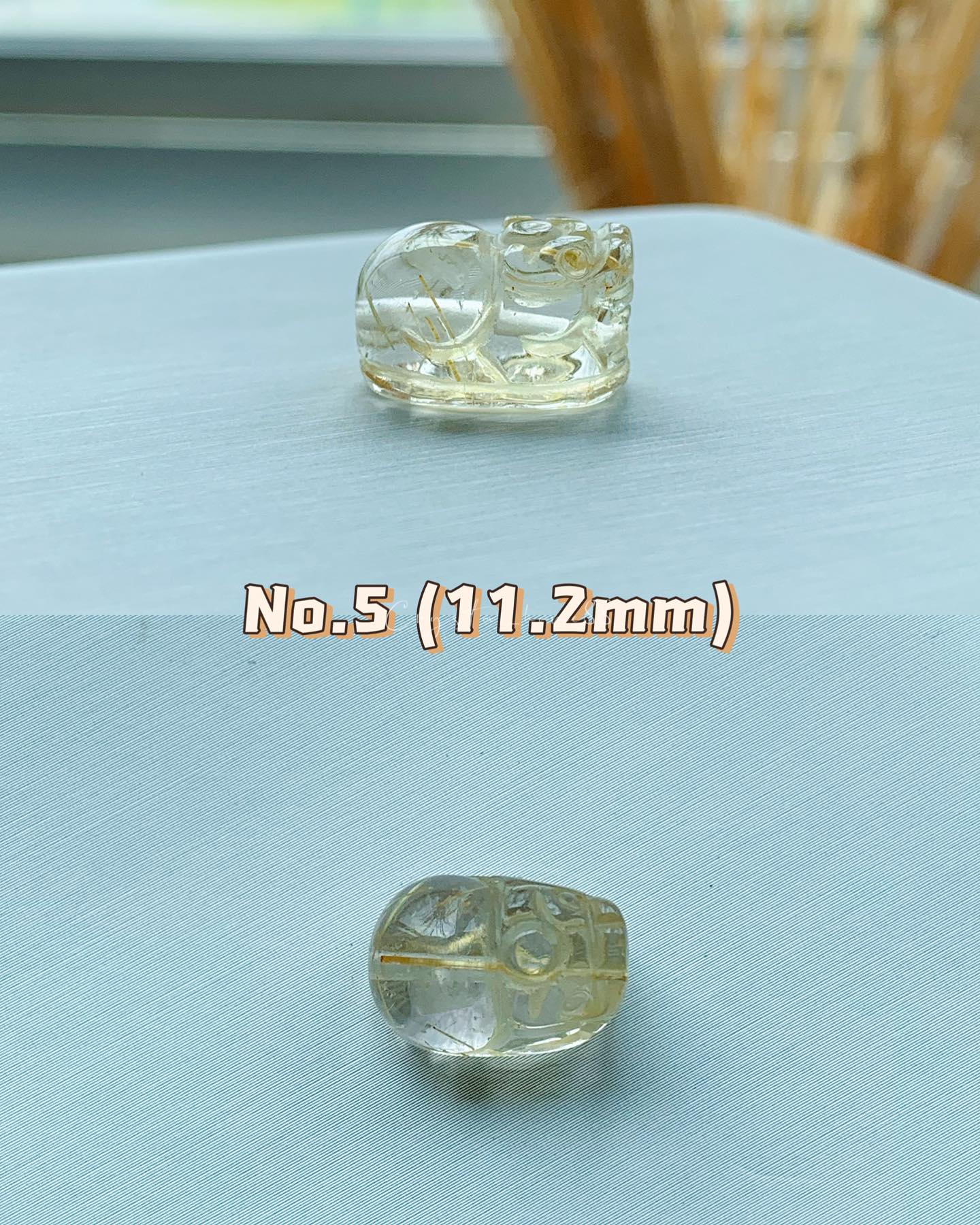 金发晶貔貅 Gold Rutilated Quartz