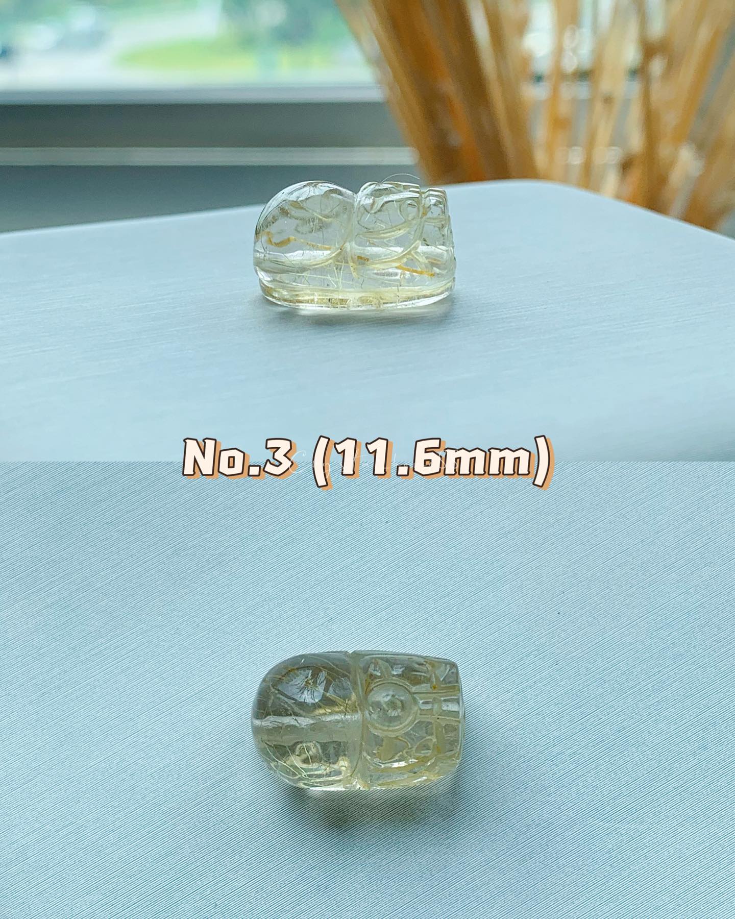 金发晶貔貅 Gold Rutilated Quartz