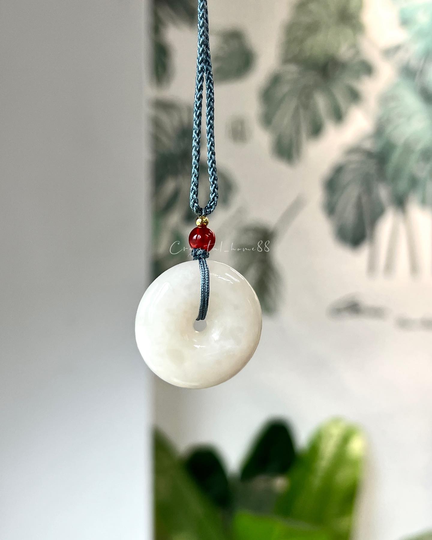 白玉平安扣链 White Jade(J01)