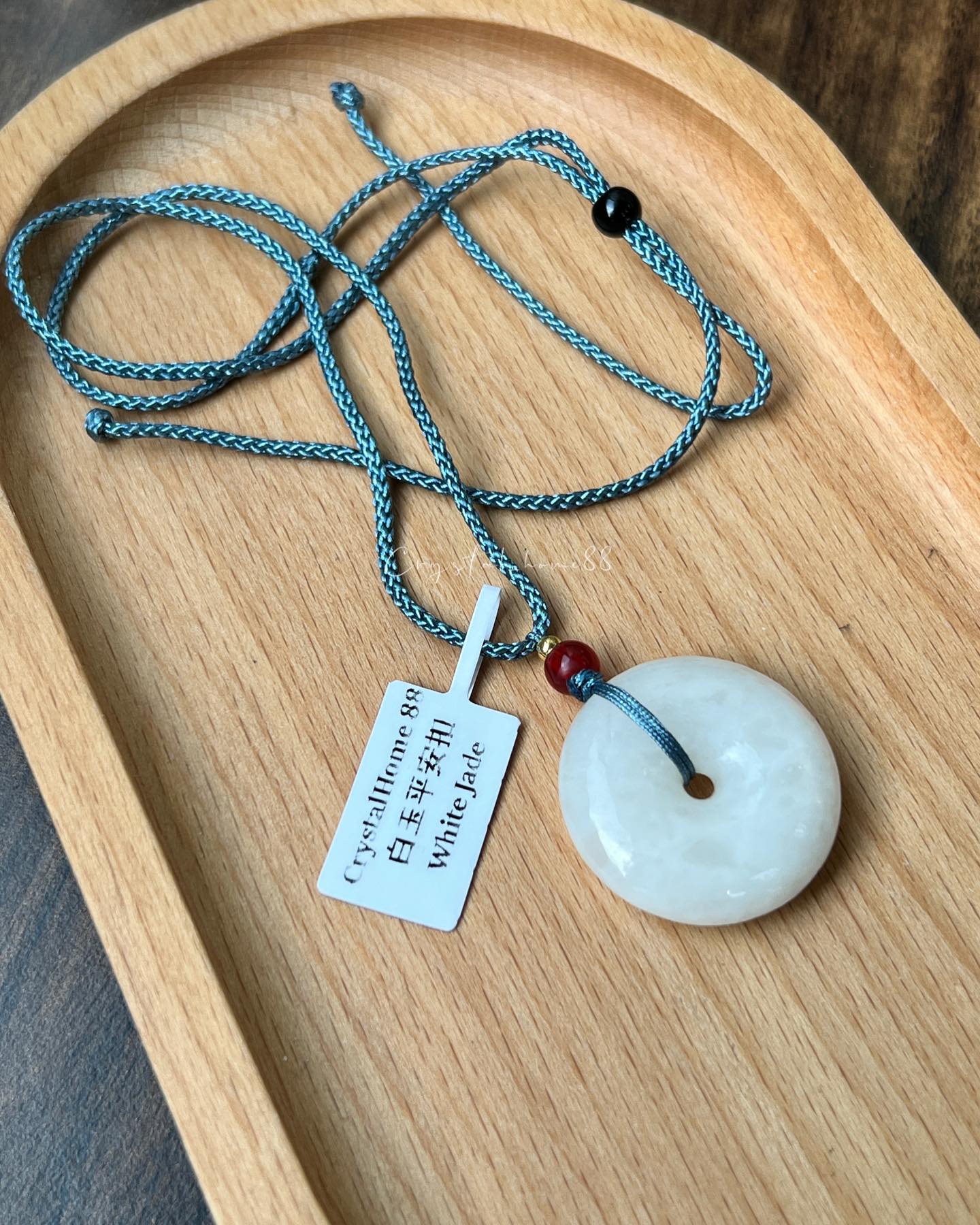 白玉平安扣链 White Jade(J01)