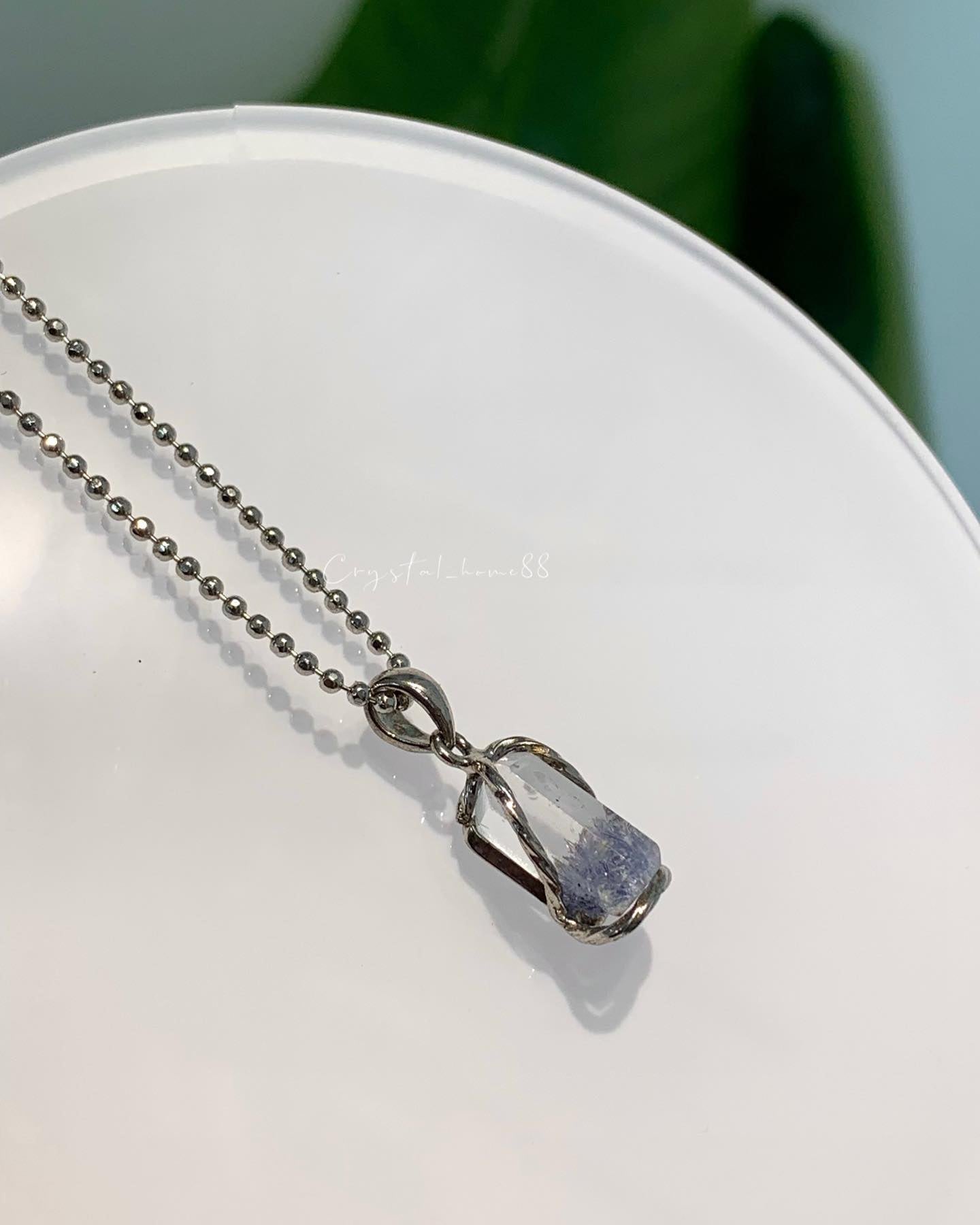 蓝线石吊坠 Dumortierite