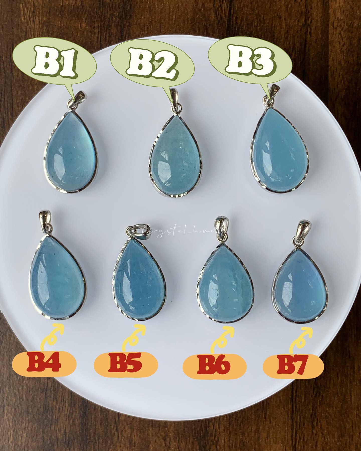魔鬼蓝海蓝宝吊坠 Aquamarine(A11)