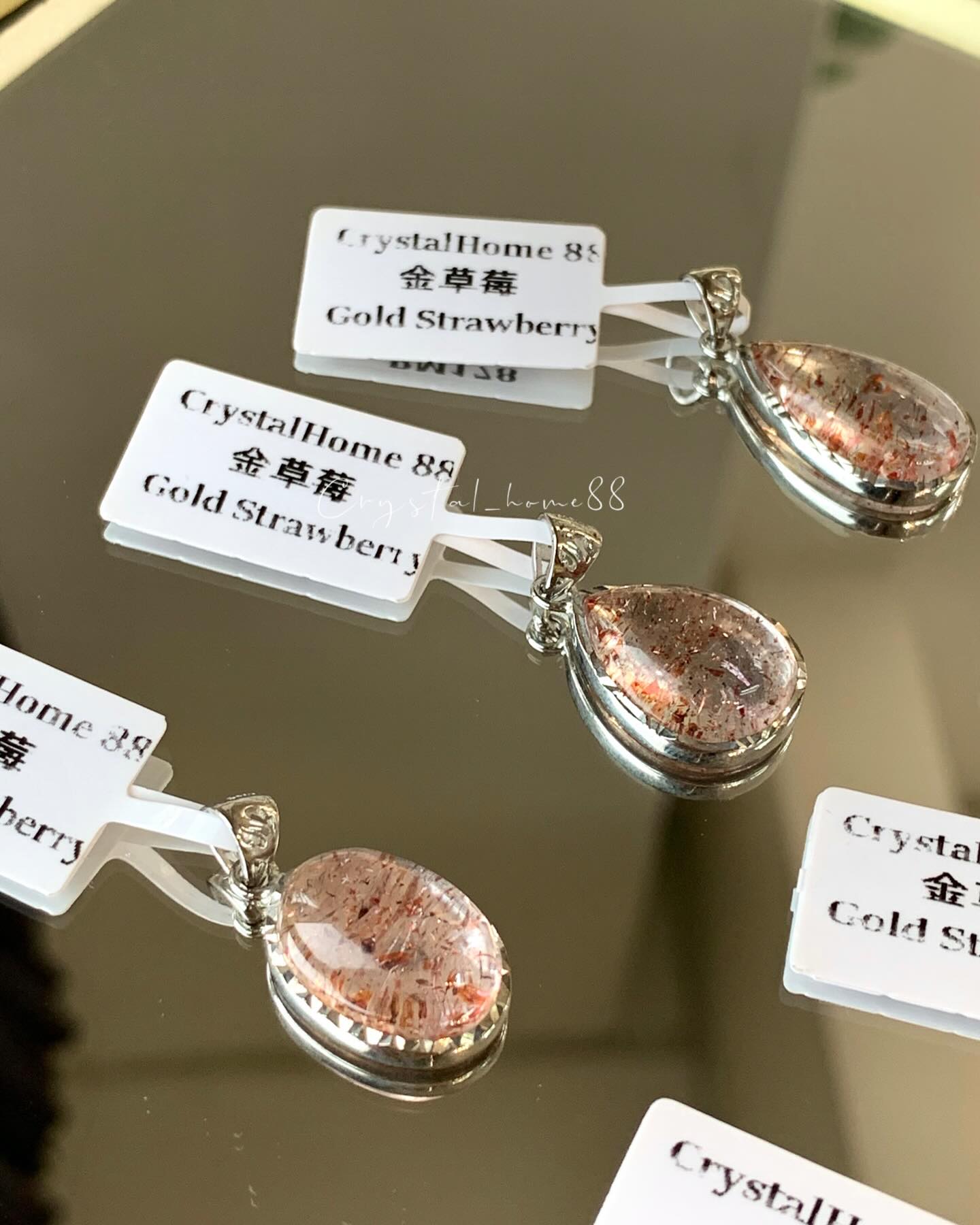 金草莓吊坠 Golden Strawberry Quartz