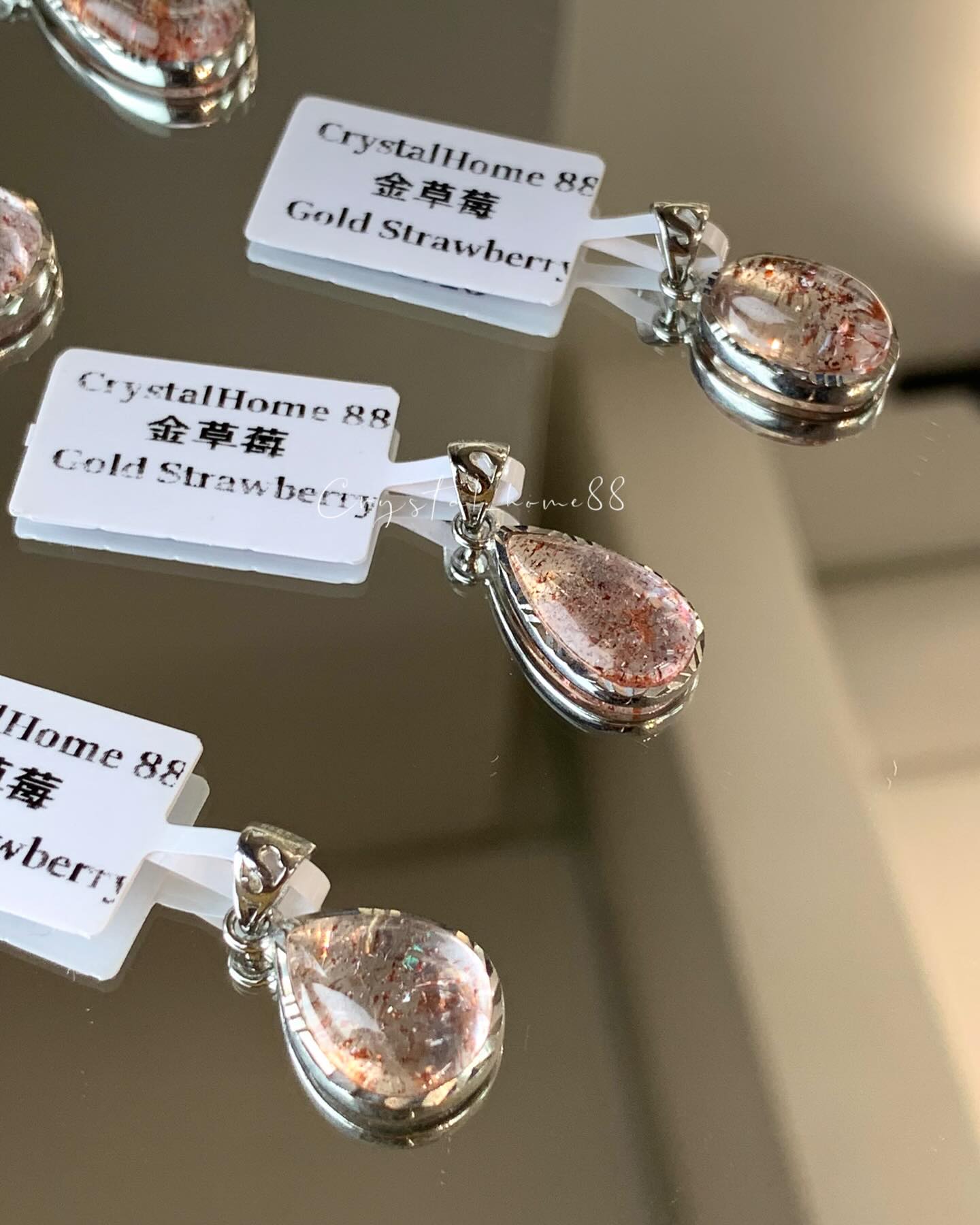 金草莓吊坠 Golden Strawberry Quartz