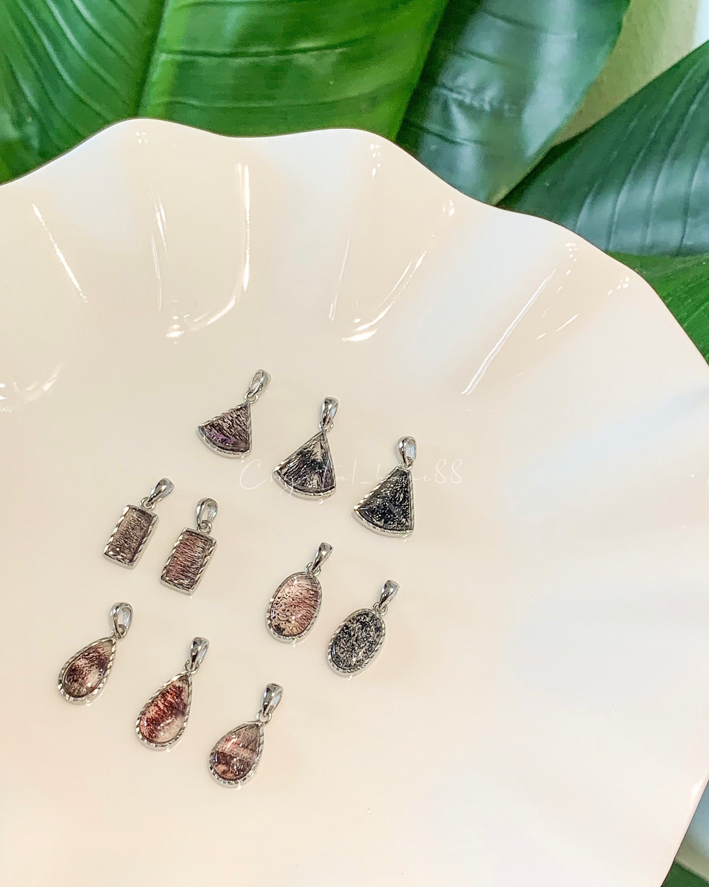 (黑加仑)高品金草莓吊坠 Golden Strawberry Quartz(S46)