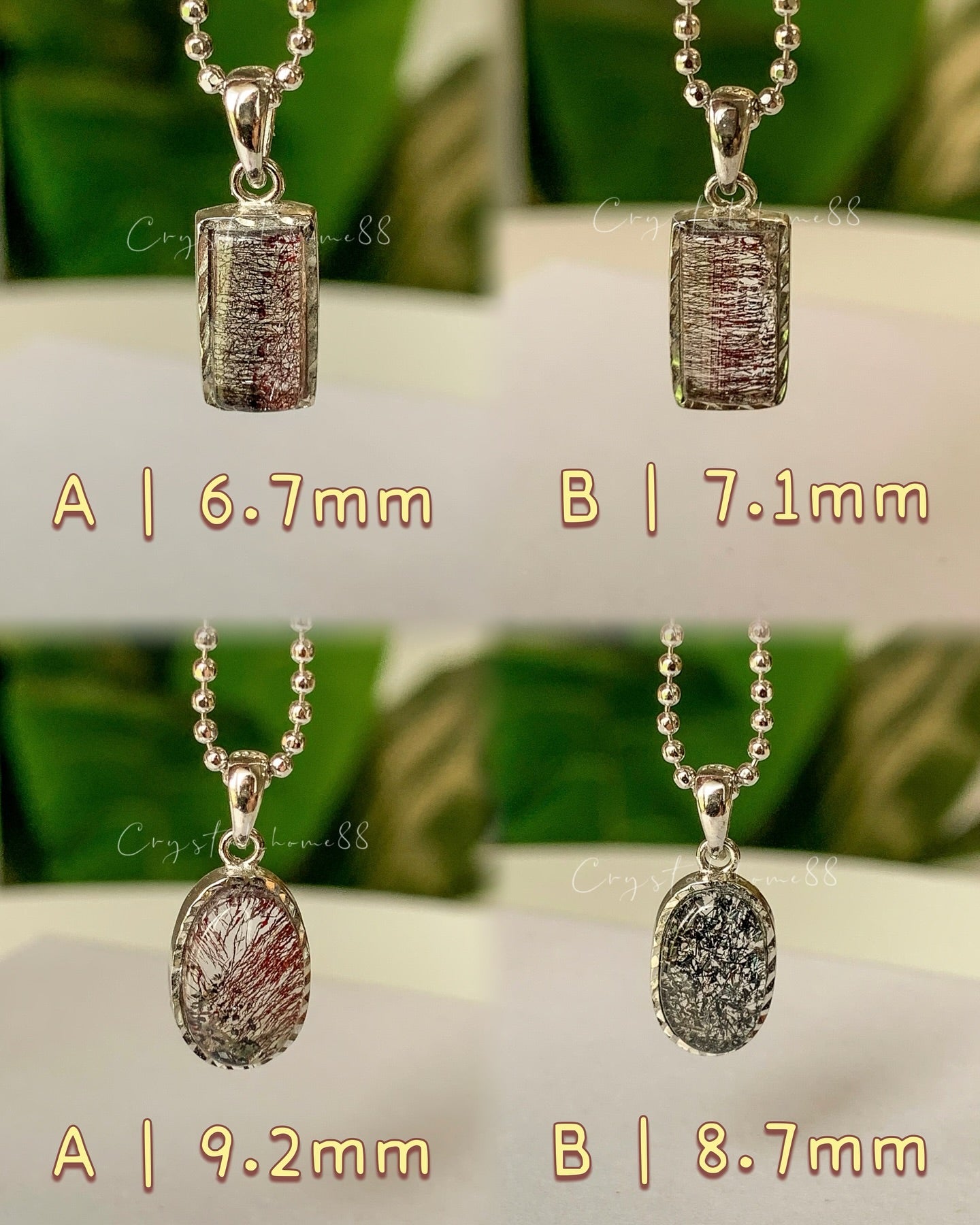 (黑加仑)高品金草莓吊坠 Golden Strawberry Quartz(S46)