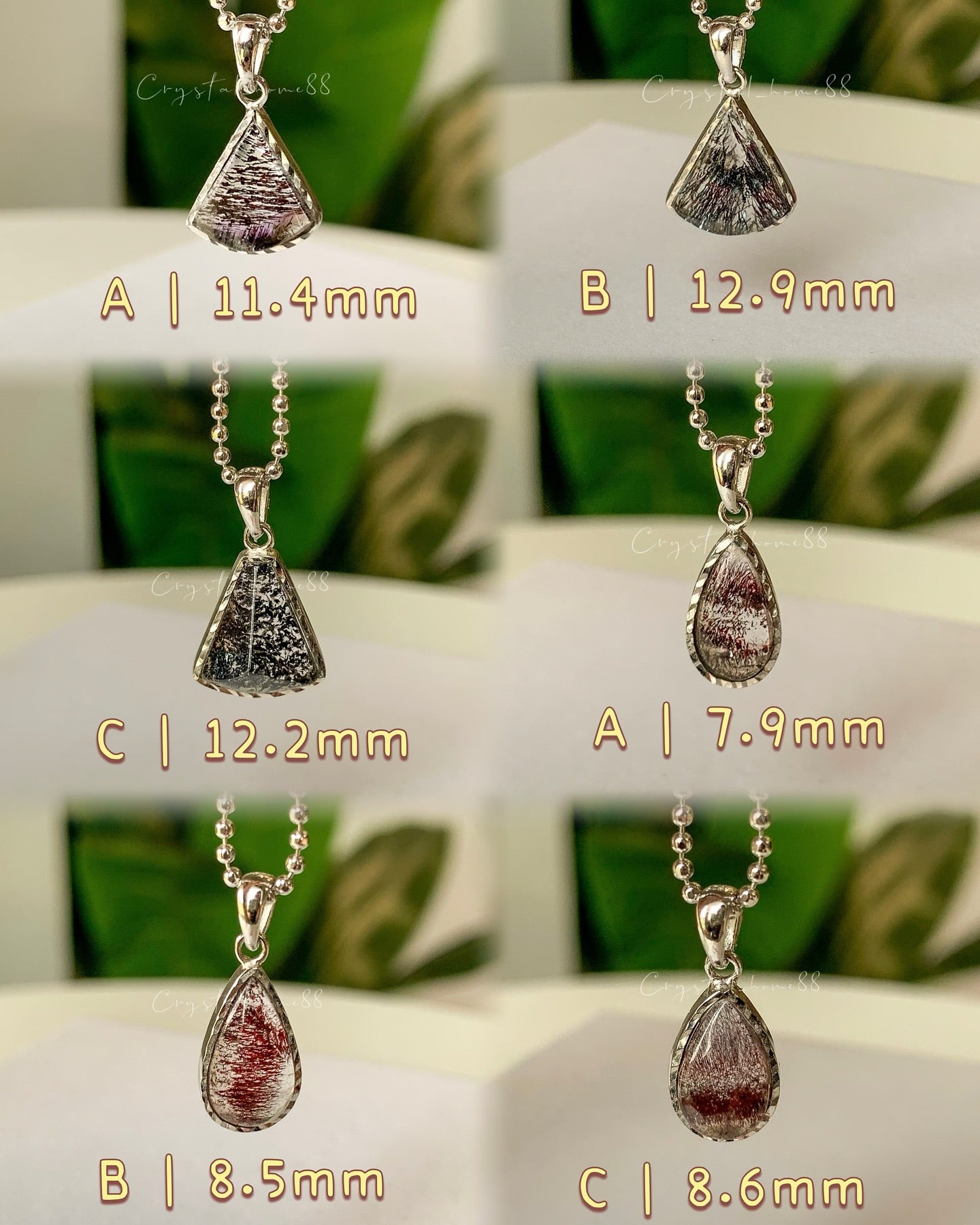 (黑加仑)高品金草莓吊坠 Golden Strawberry Quartz(S46)