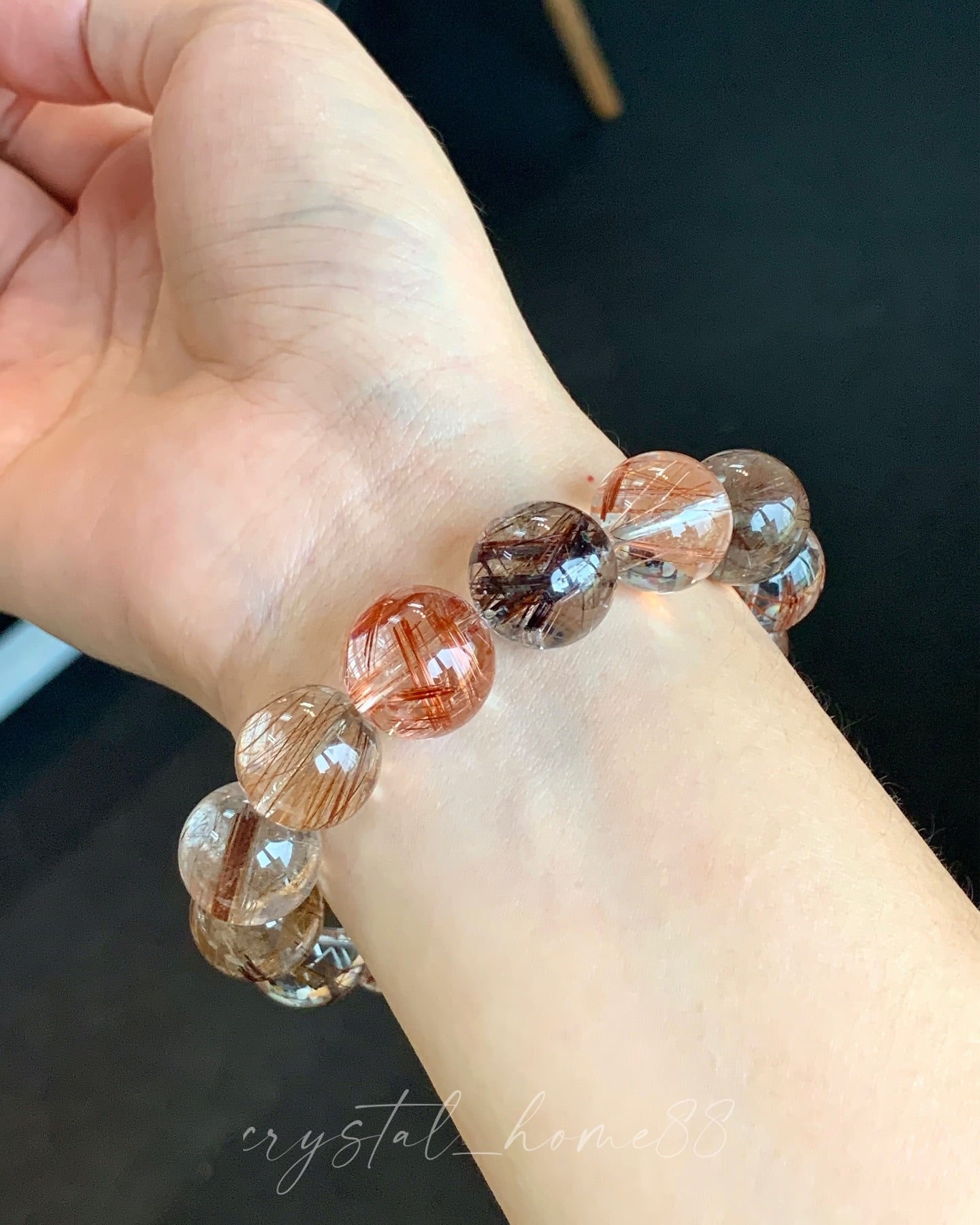 A体红铜发晶 Copper Rutilated Quartz(C24)