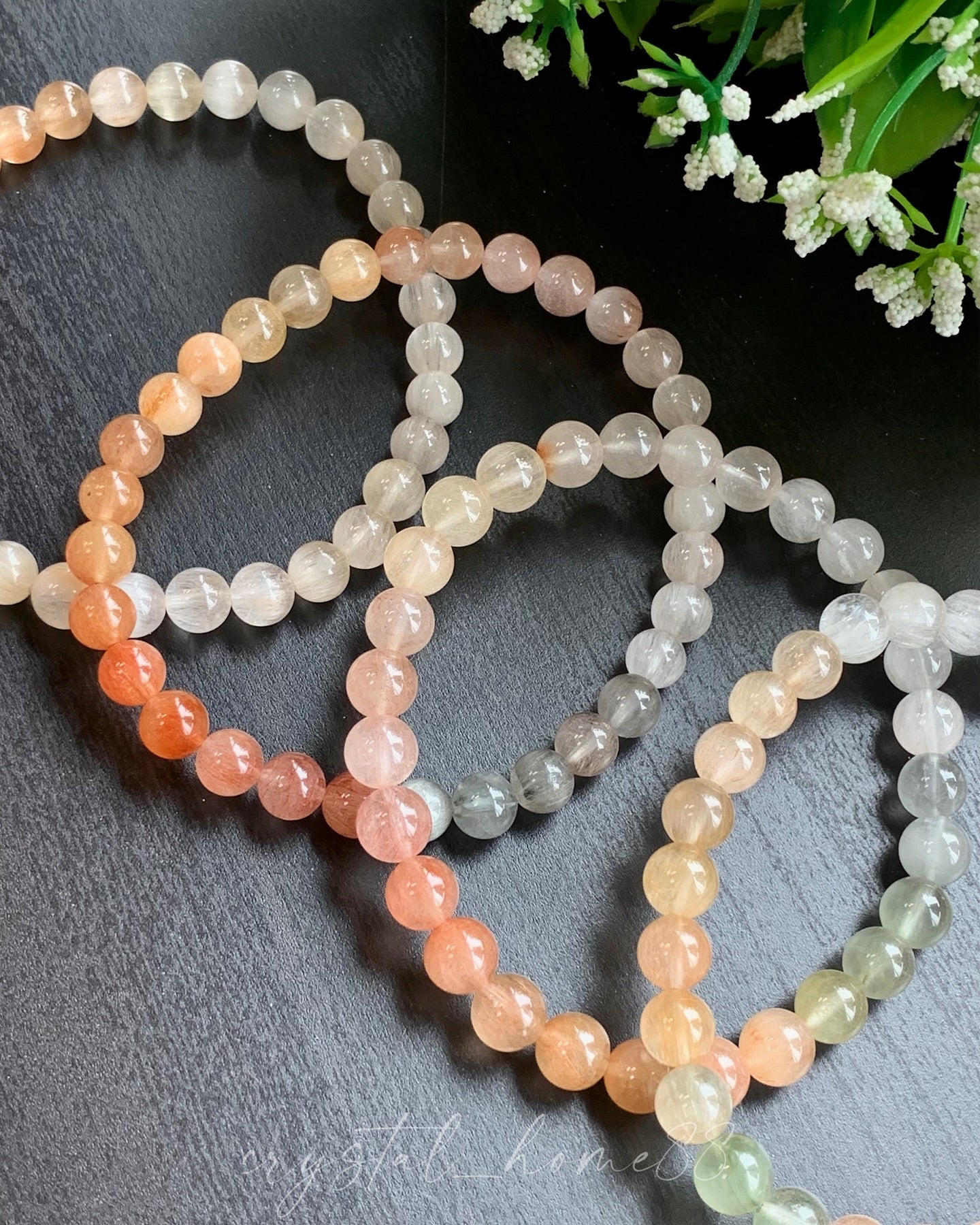 渐变拉丝彩兔毛 Rainbow Rutilated Quartz(R24)