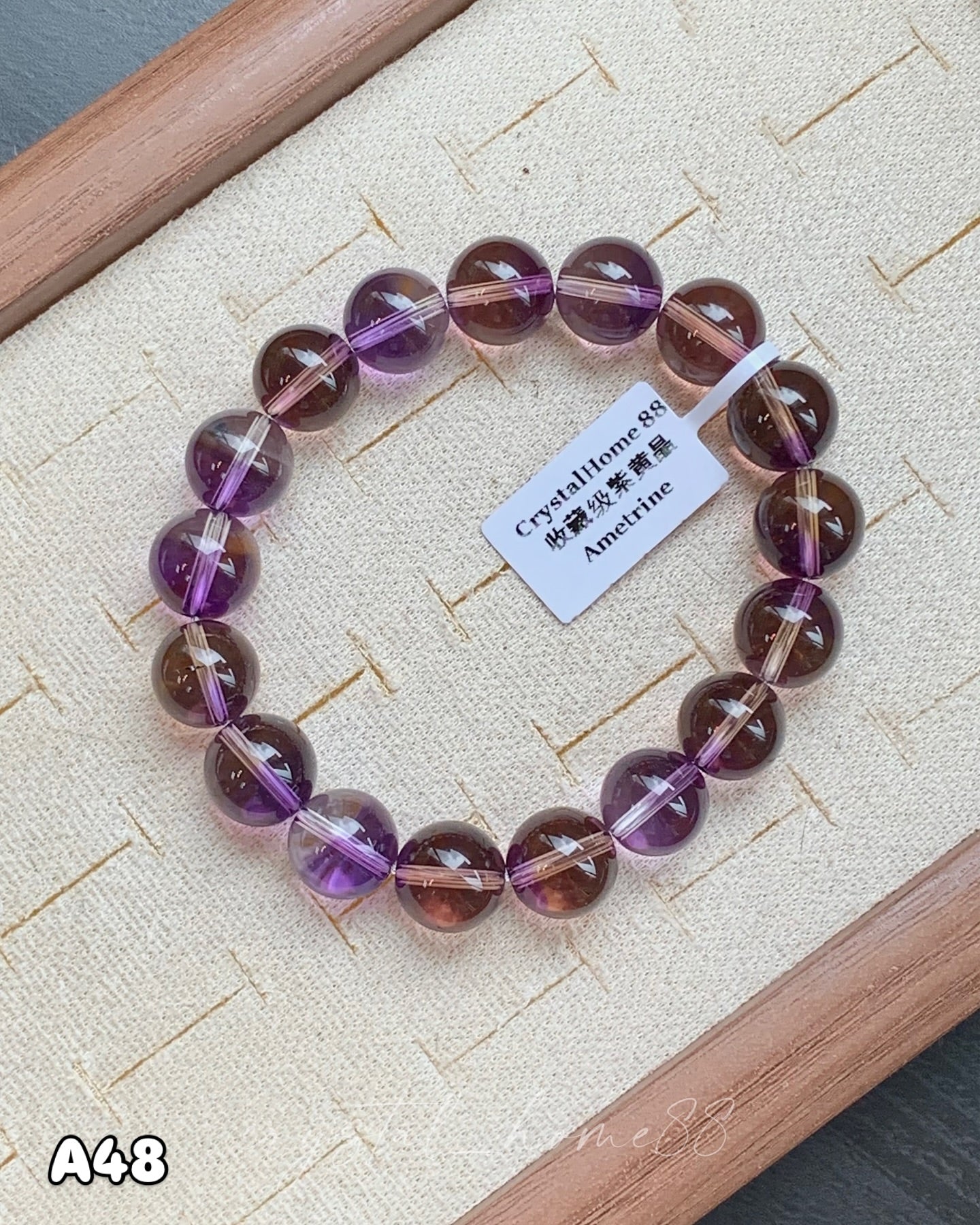 收藏级紫黄晶 · 共生矿 Ametrine(A48)