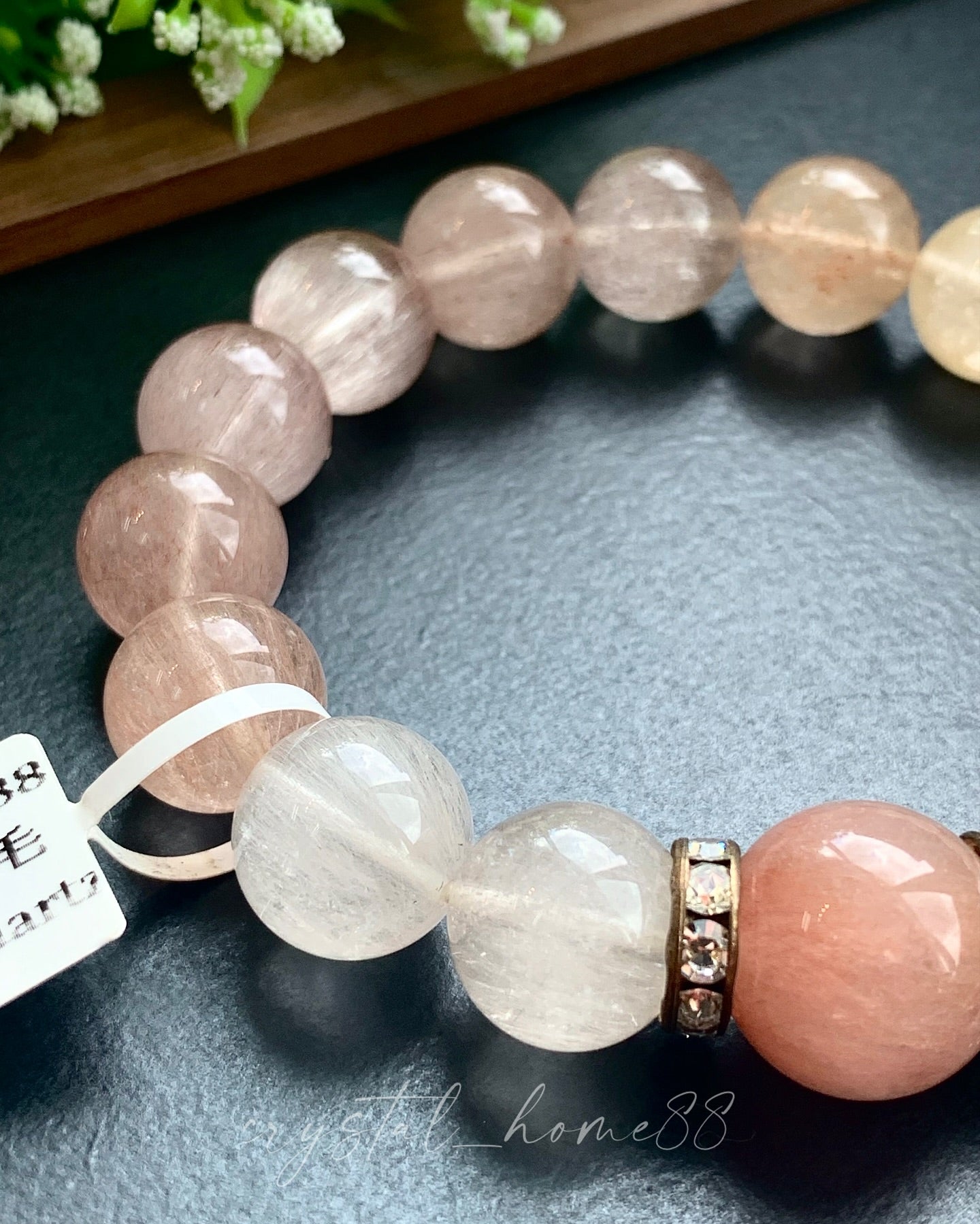 高品渐变兔毛 Rutilated Quartz
