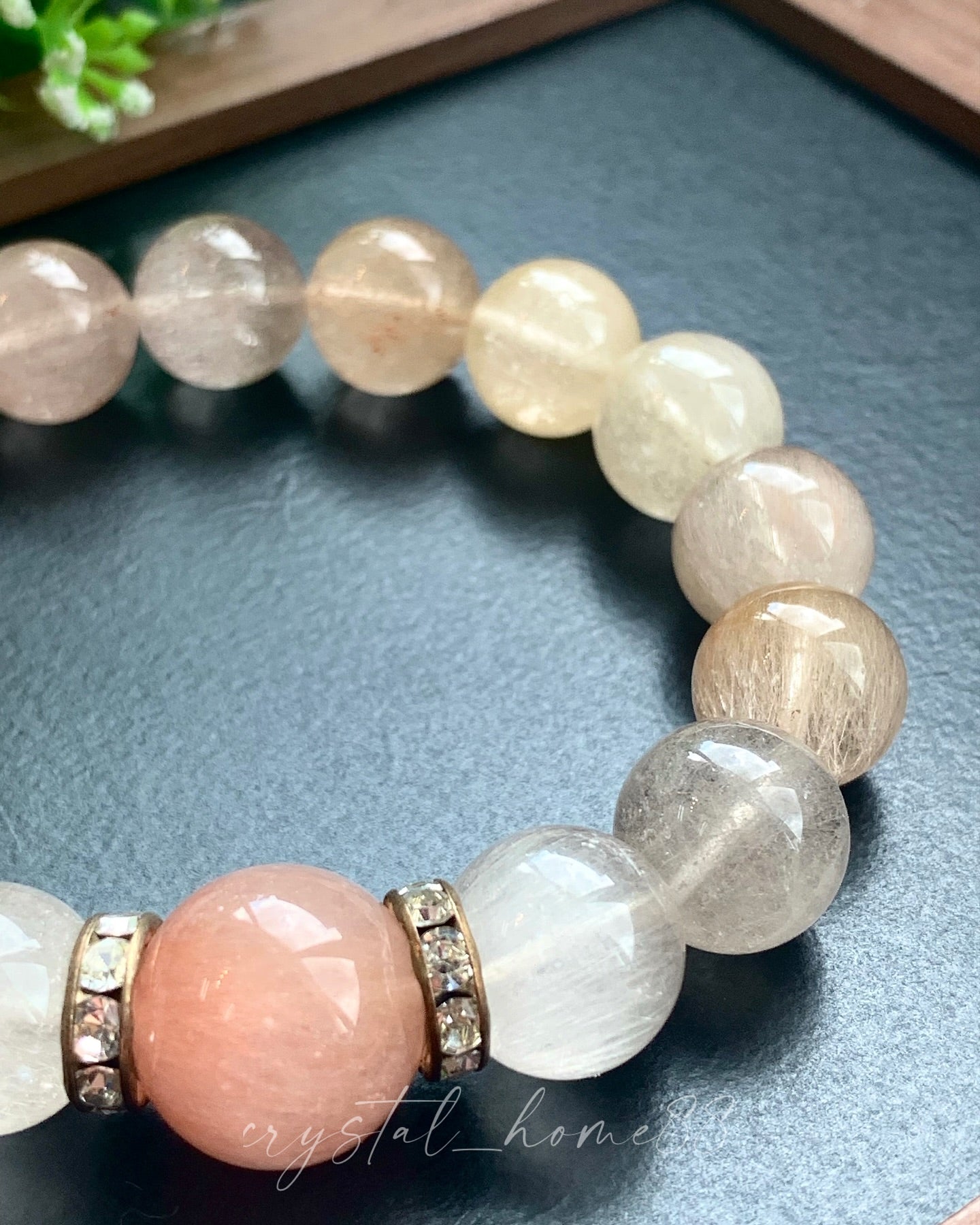 高品渐变兔毛 Rutilated Quartz