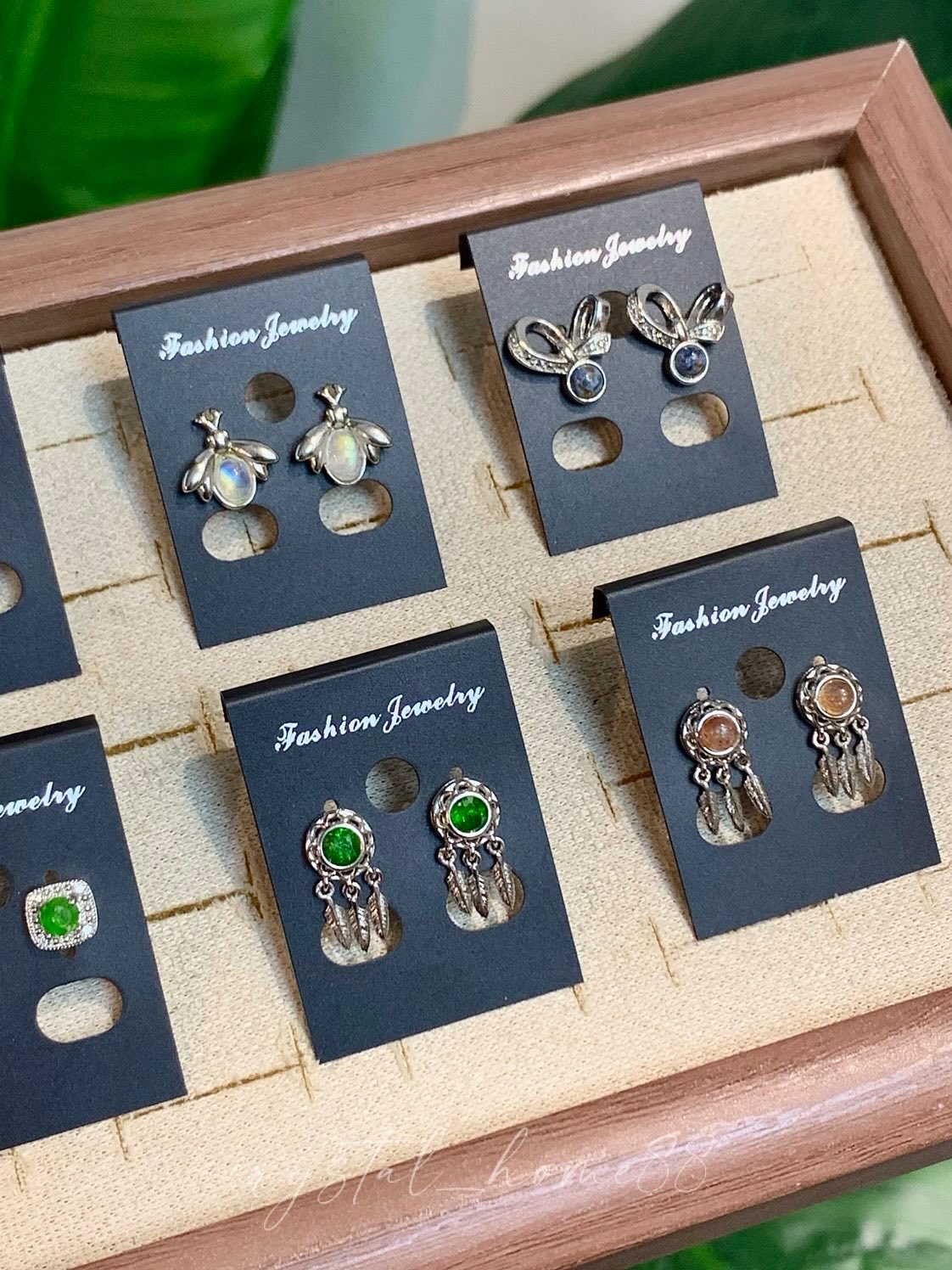 水晶耳钉 Earrings