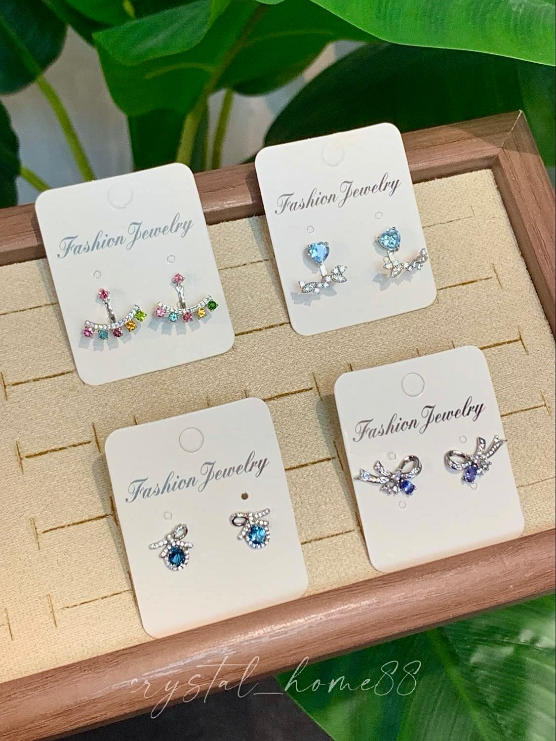 水晶耳钉 Earrings