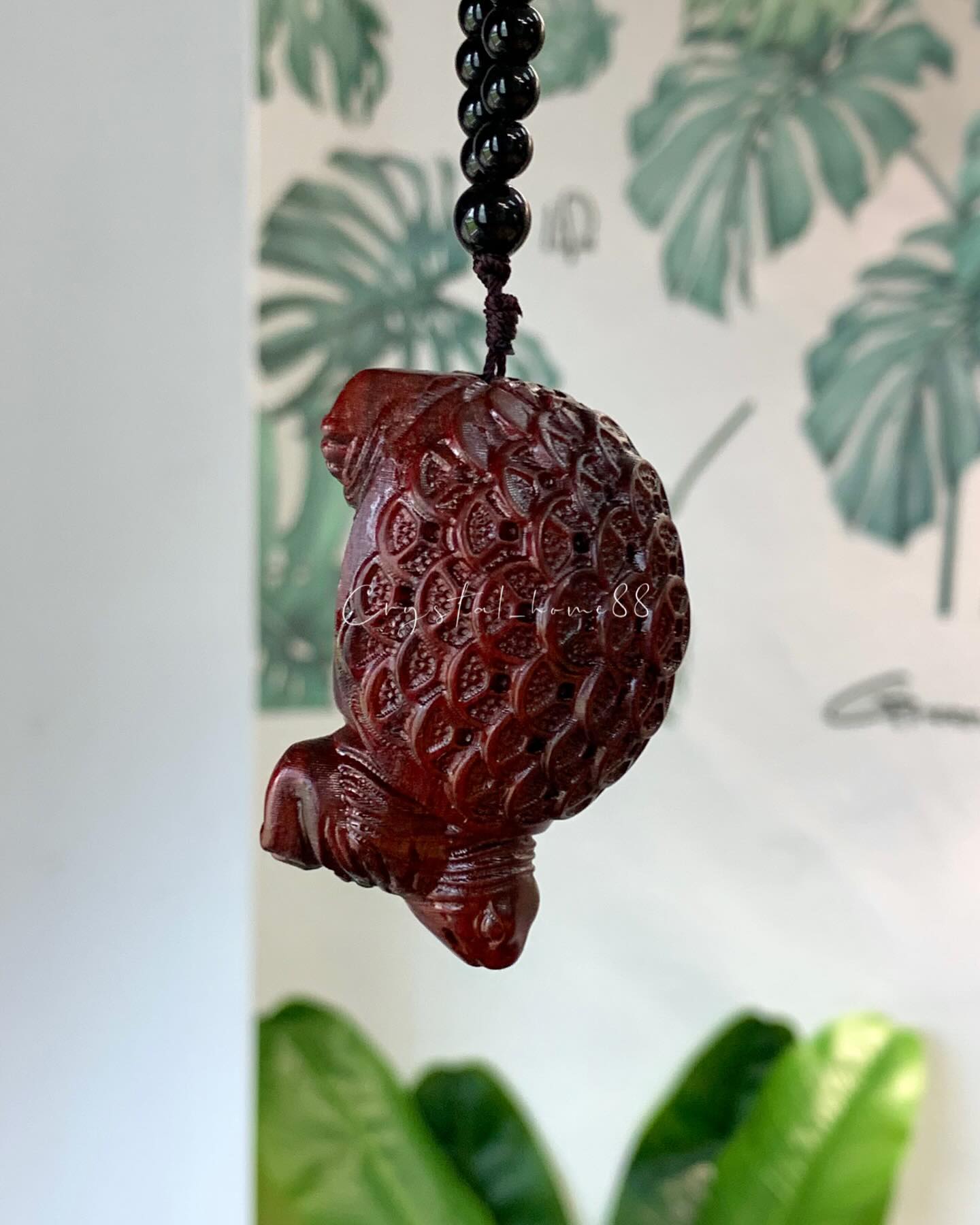 紫光檀挂件 African Blackwood