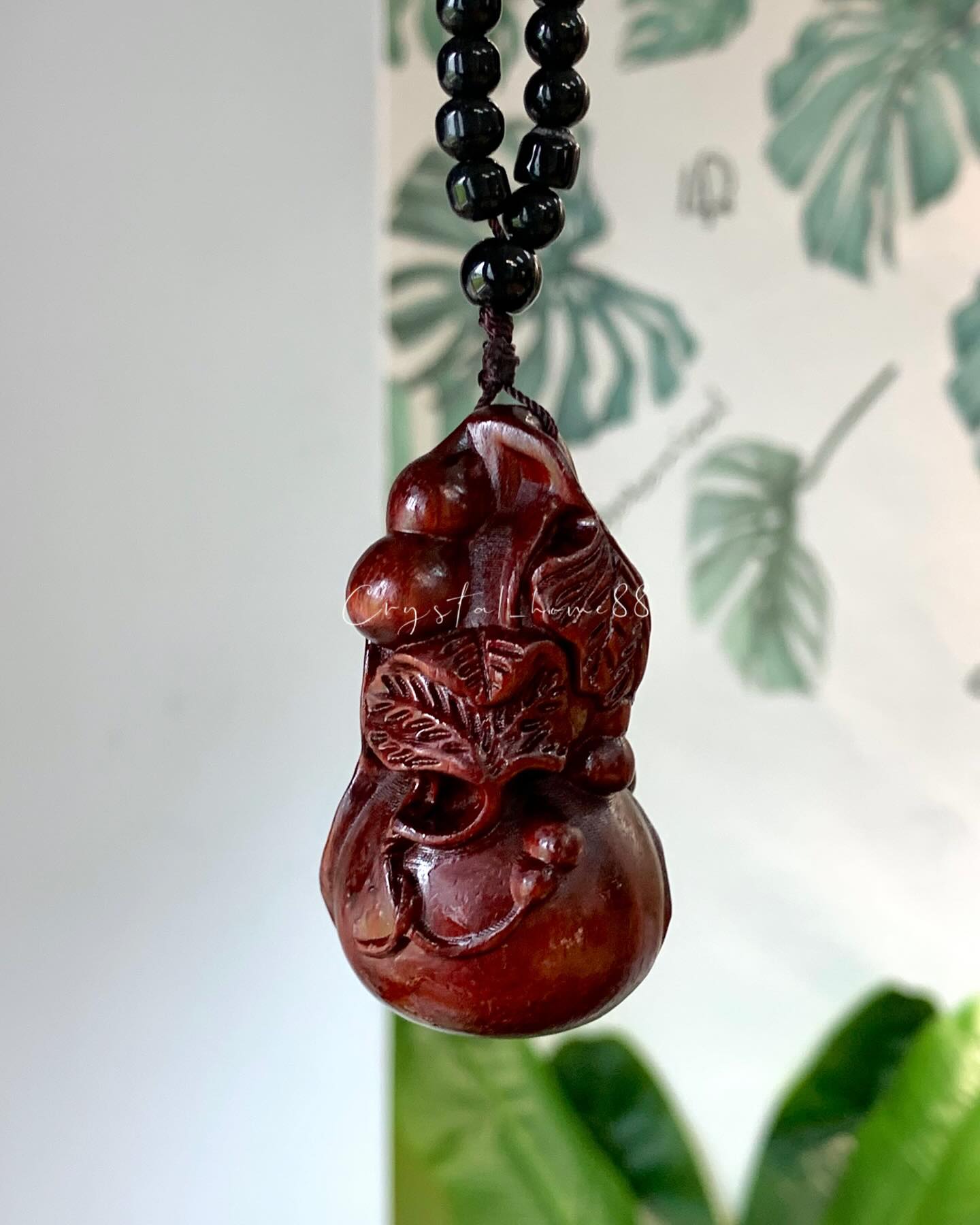 紫光檀挂件 African Blackwood