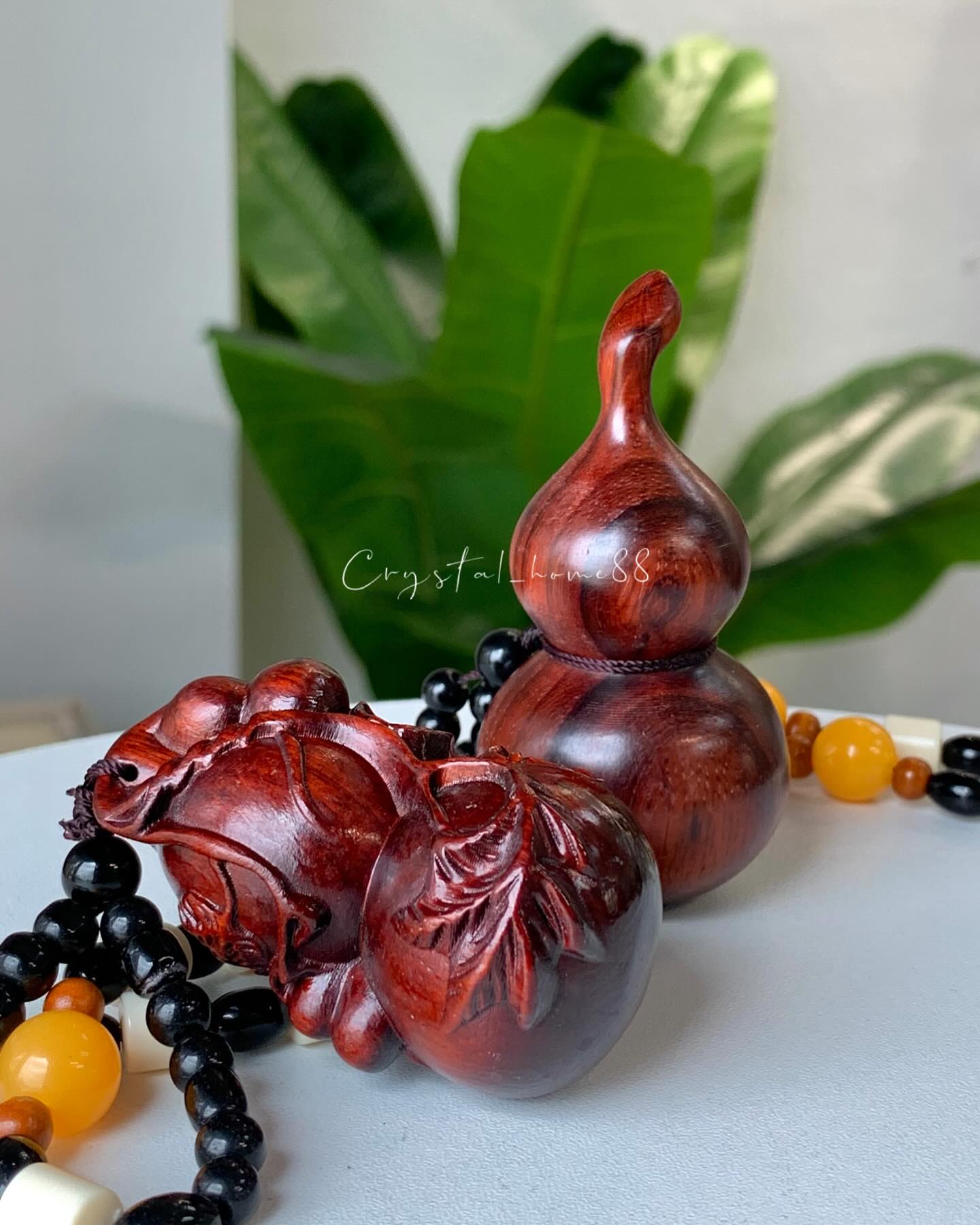 紫光檀挂件 African Blackwood