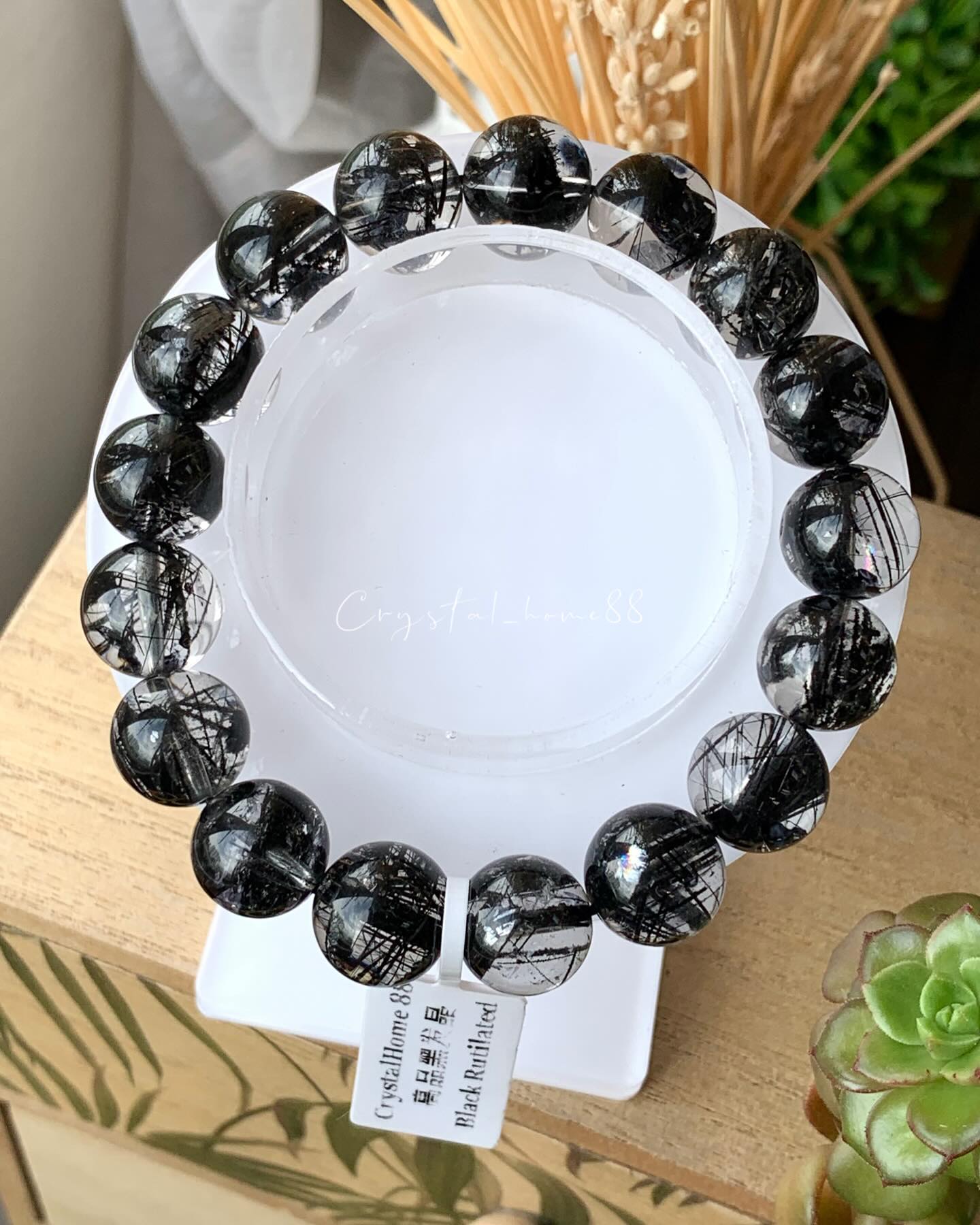 高品黑发晶 Black Rutilated Quartz（B13）