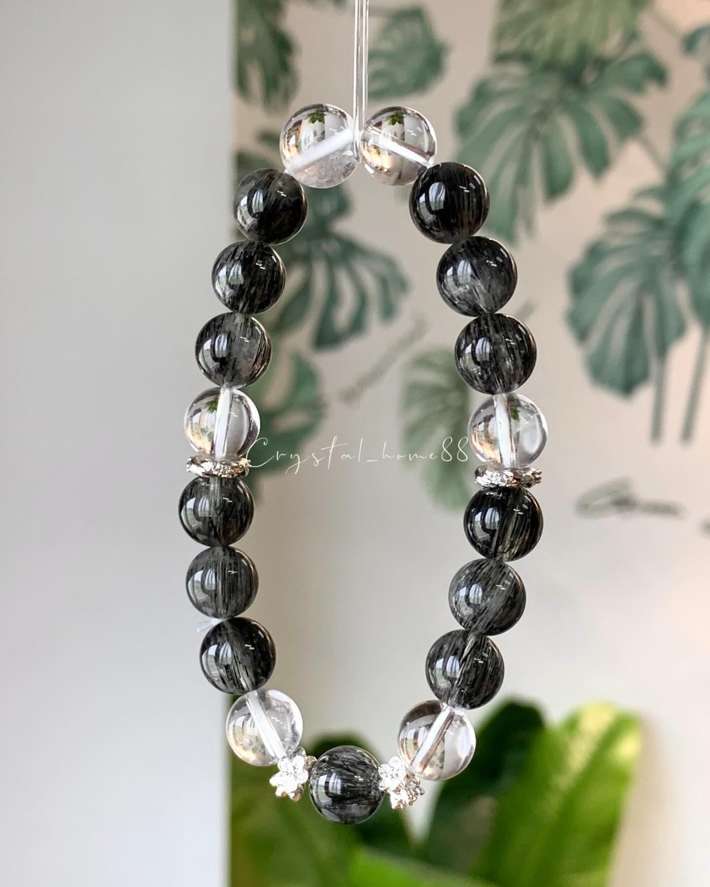 设计款 · 白水晶+黑发晶 Clear Quartz & Black Rutilated Quartz