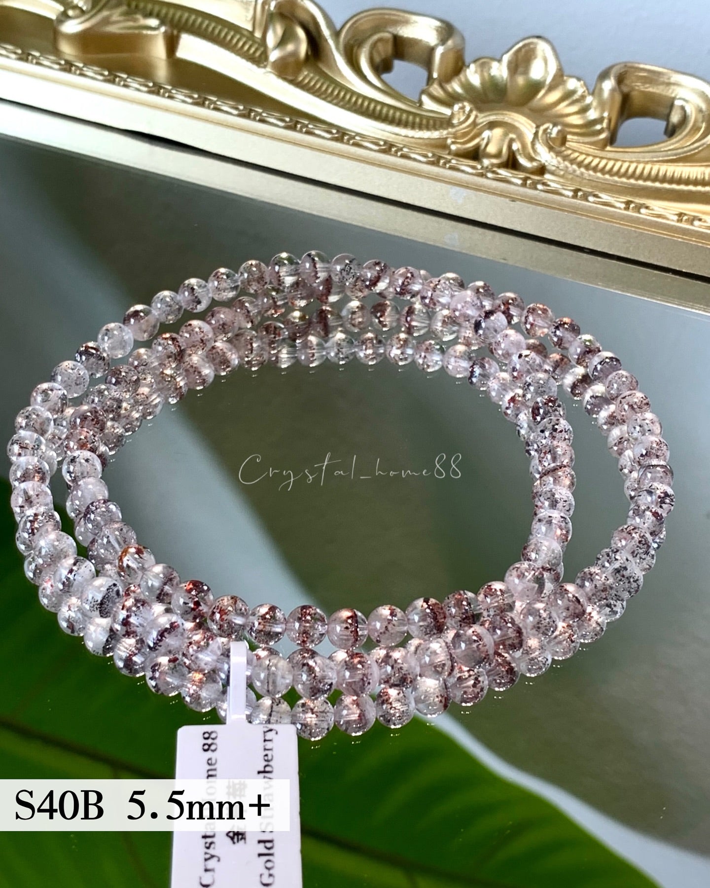 金草莓3圈 Golden Strawberry Quartz