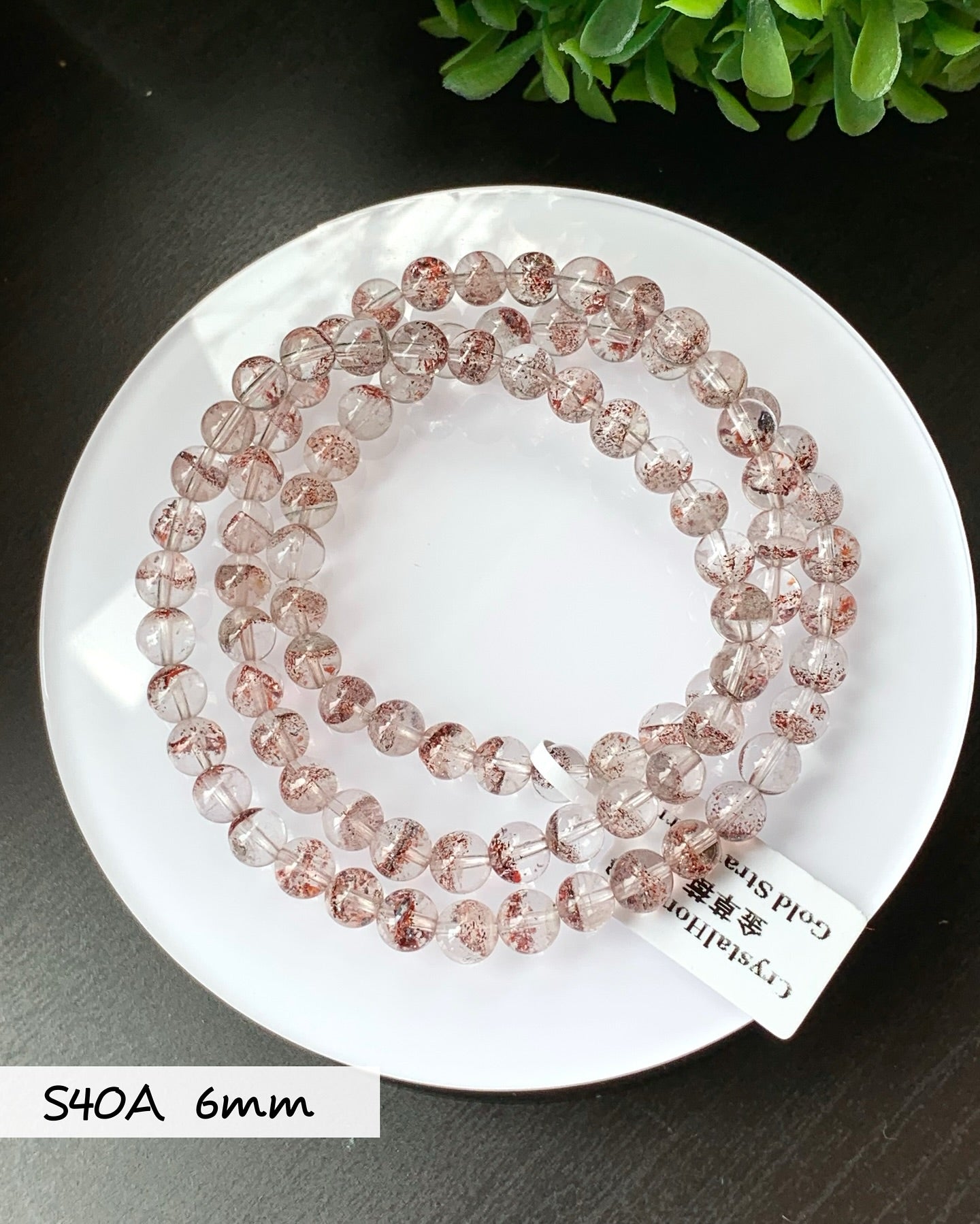 金草莓3圈 Golden Strawberry Quartz