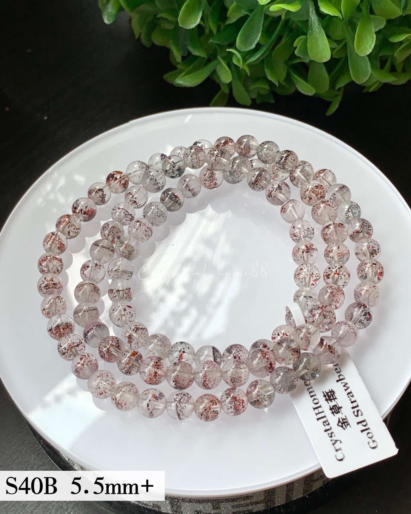 金草莓3圈 Golden Strawberry Quartz