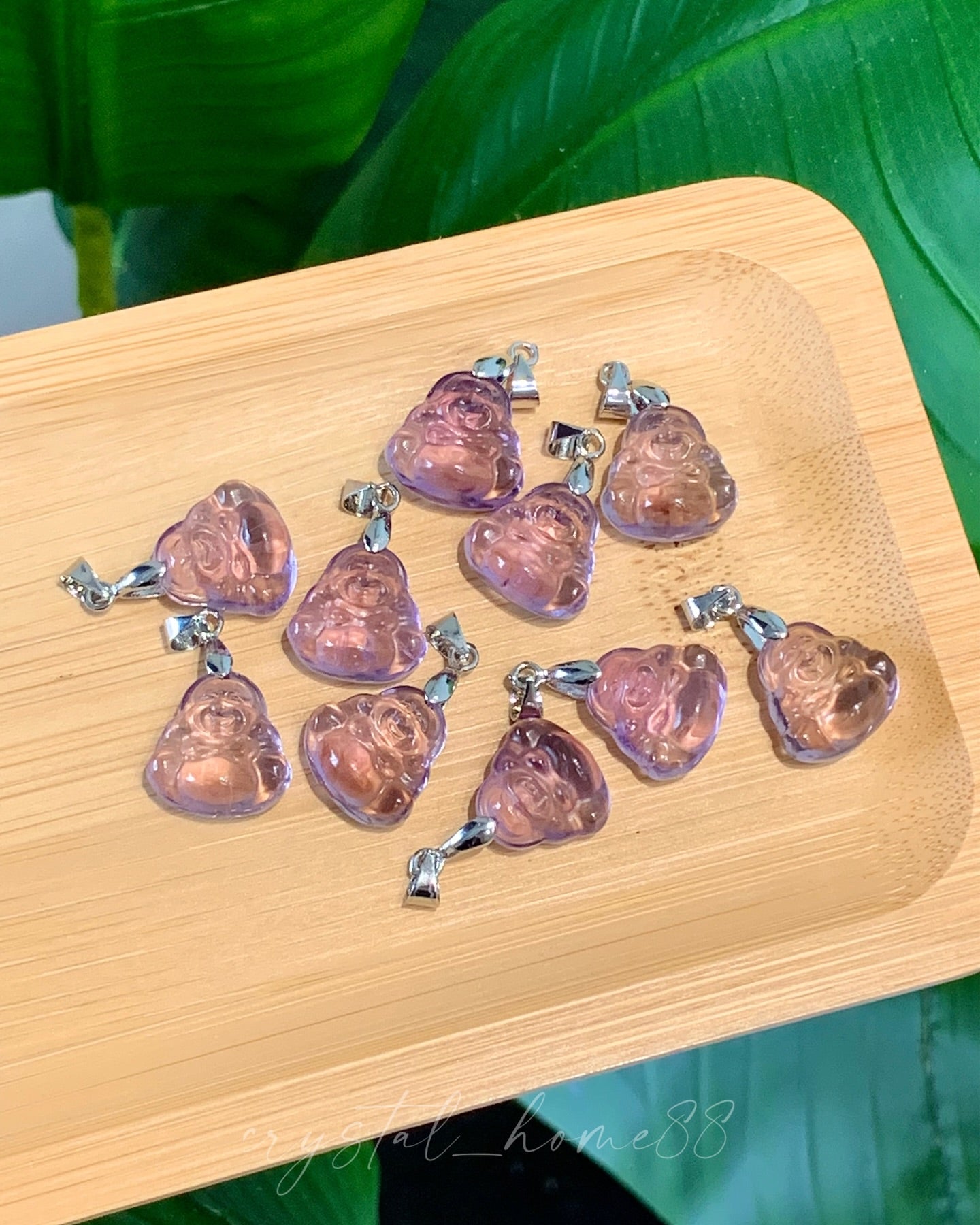 笑佛吊坠 巴西紫晶 Brazil Amethyst（A39）