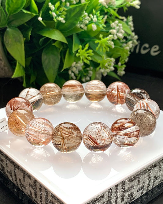 A体红铜发晶 Copper Rutilated Quartz（C24）