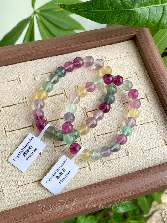 彩萤石 Fluorite