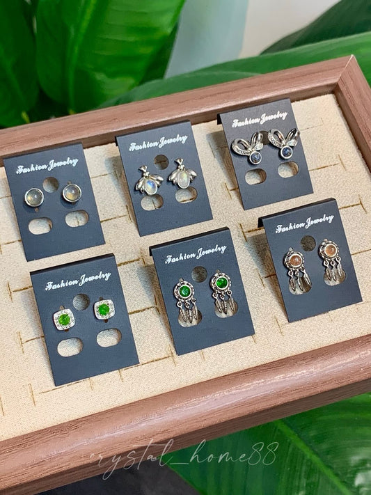 水晶耳钉 Earrings