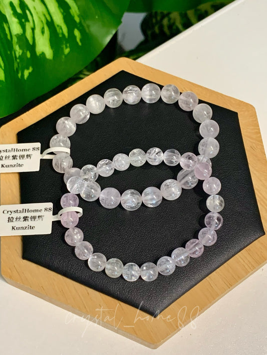 拉丝紫锂辉 Kunzite
